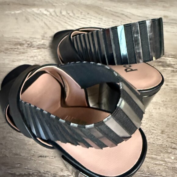 Pollini Studio Vero Cuoio Elegant Black Women Heels Made in Italy - Picture 7 of 7